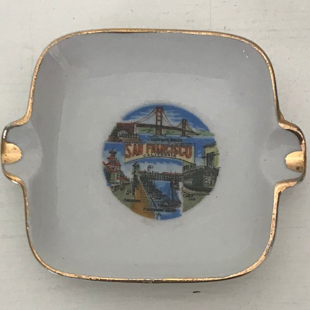 Small San Francisco souvenir ashtray VINTAGE
